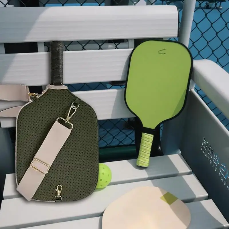 Pickle ball Rackets Shoulder Bag Men Women Sports Pickle ball Paddle Bag Waterproof Paddle Tote Bag Sturdy Racket Shoulder Bag