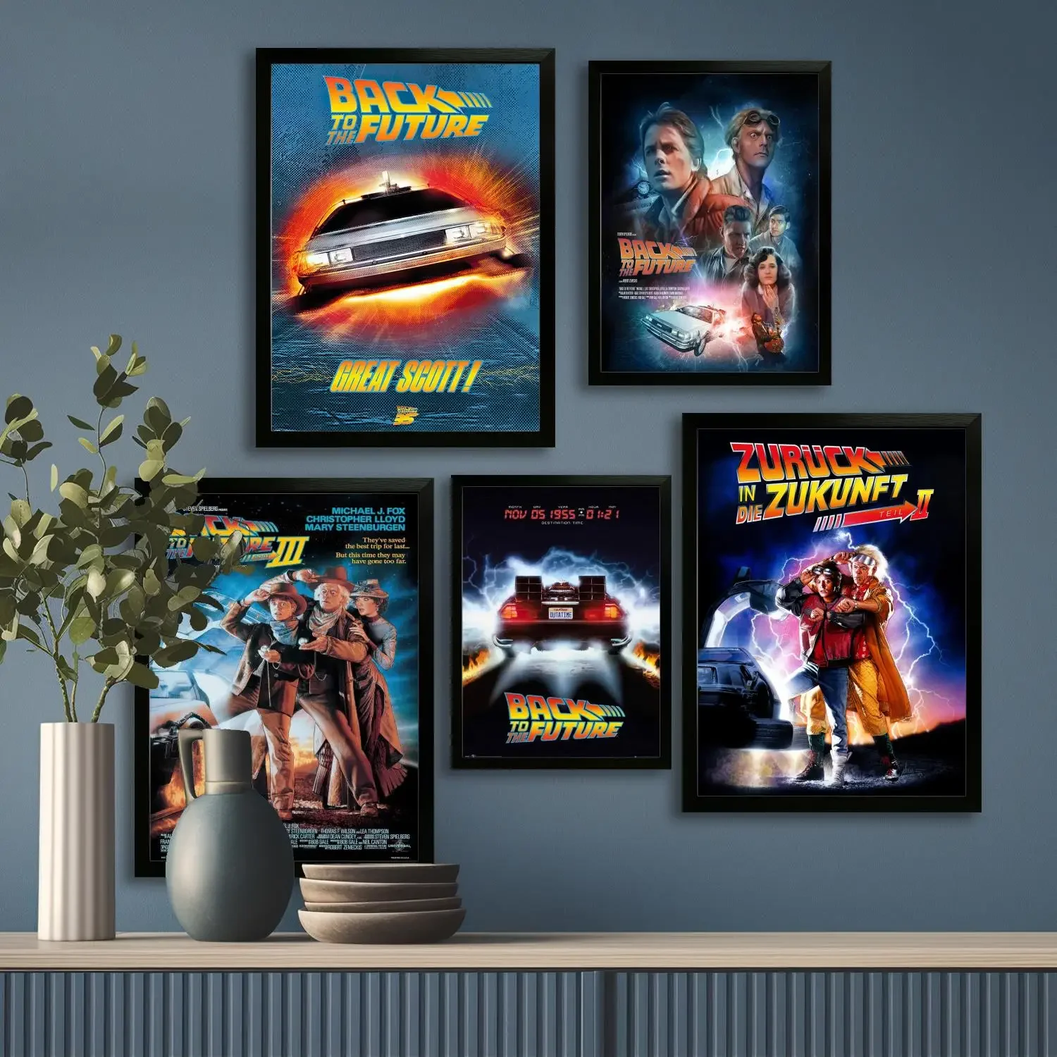 back to the future Movie Canvas Art Poster and Wall Art, Picture Print, Modern Family Bedroom Decor,Decorative painting