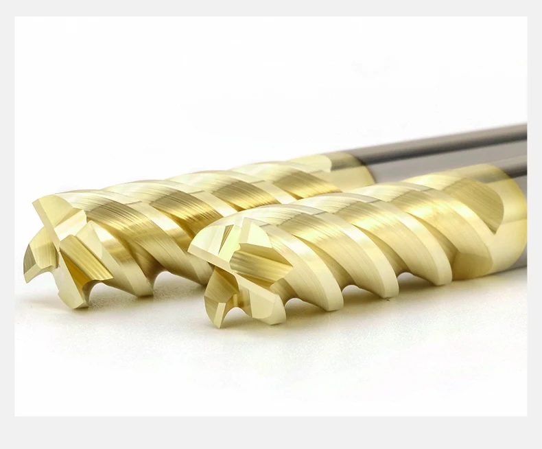 4-Schneiden HRC68 Hartmetall-Schaftfräser aus Wolframstahl, Fräser, CNC-Schneidwerkzeuge für Edelstahl und Titanstahl – Detail 9