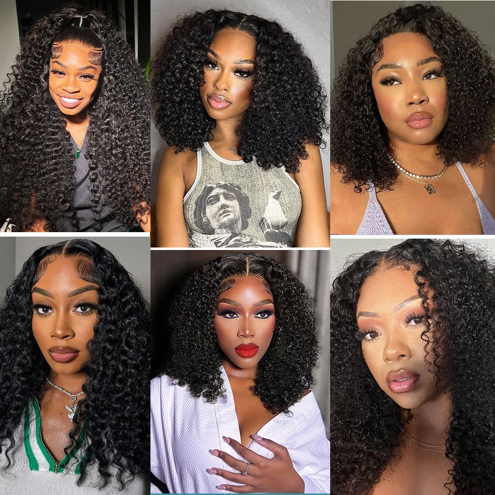 Megeen 30-дюймовые бирманские человеческие волосы для наращивания Реми натуральные черные кудрявые волосы 1/3/4 дюйма