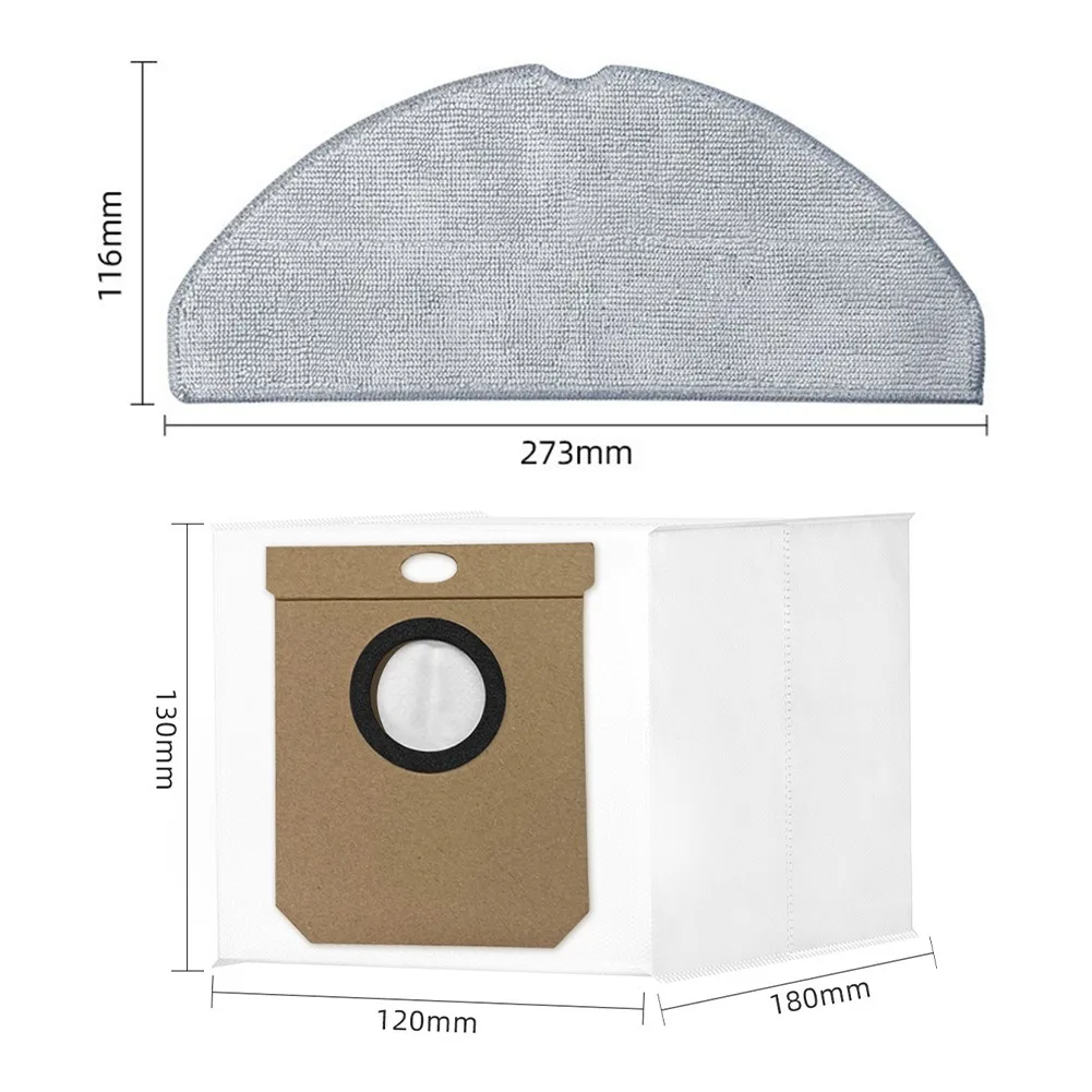 1 مجموعة تصفية ممسحة القماش كيس لجميع الغبار مجموعة فرش جانبية ل Cecotec ل Conga 8490 ل في نهاية المطاف الترا قوة فراغ قطع غيار الأجهزة المنزلية #5