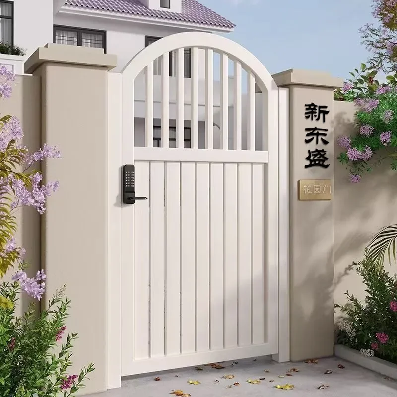 for European Aluminum Alloy Outdoor Courtyard Door Villa Garden Gate Rural Self Built House Yard Entrance Single and Double