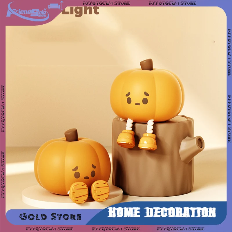 

Pumpkin Nightlight Soft Silicone LED Lamp Mobile Phone Holder Funny Cute Office Desk Bedroom Halloween Party Decoration Toy Gift