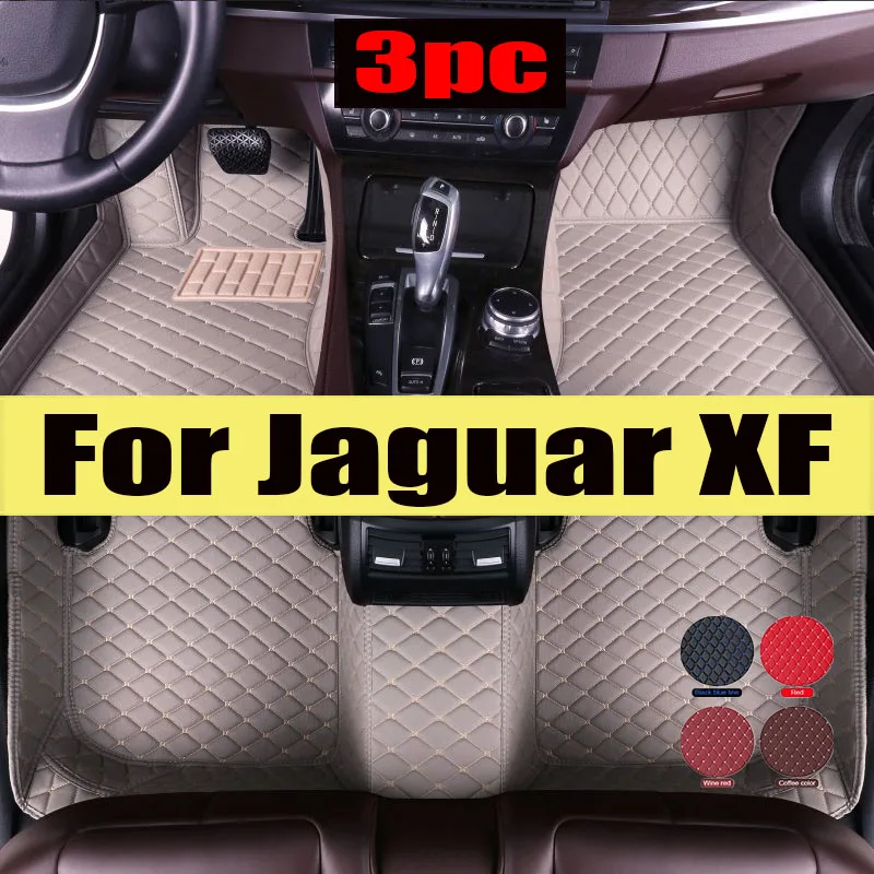 

Car Floor Mats For Jaguar XF X260 2016~2022 Carpet Rugs Durable Leather Mat Anti Dirty Pads Auto Interior Parts Car trunk mat