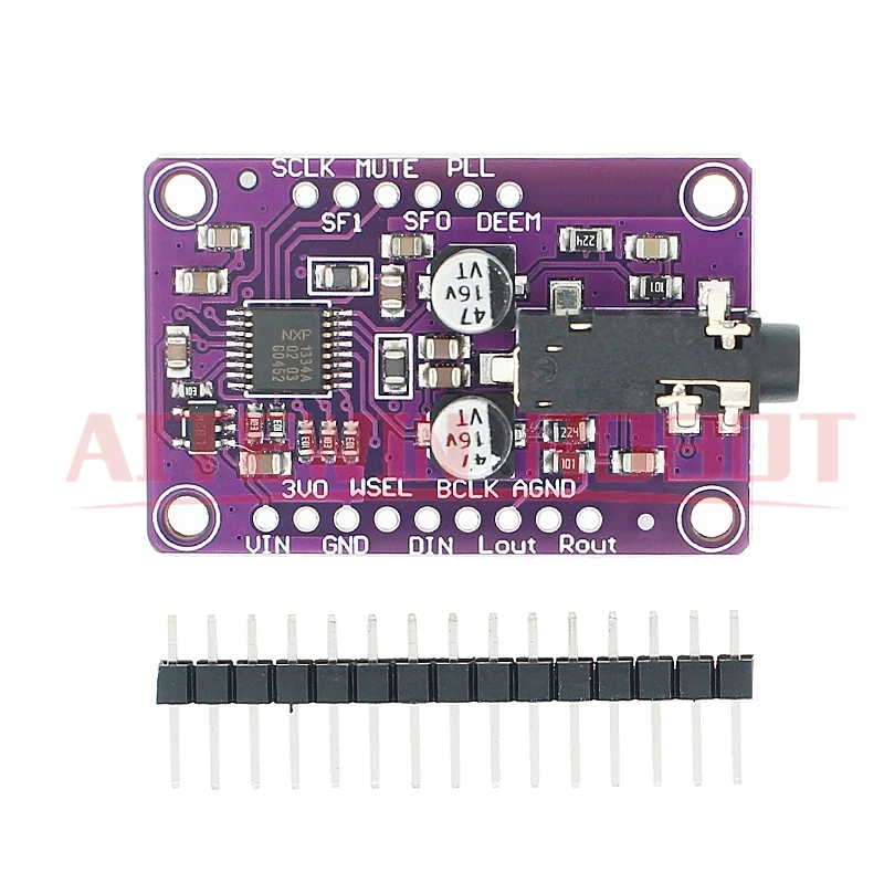 UDA1334A DAC Module UDA1334 I2S DAC Audio Stereo Decoder Module Board For Arduino 3.3V - 5V