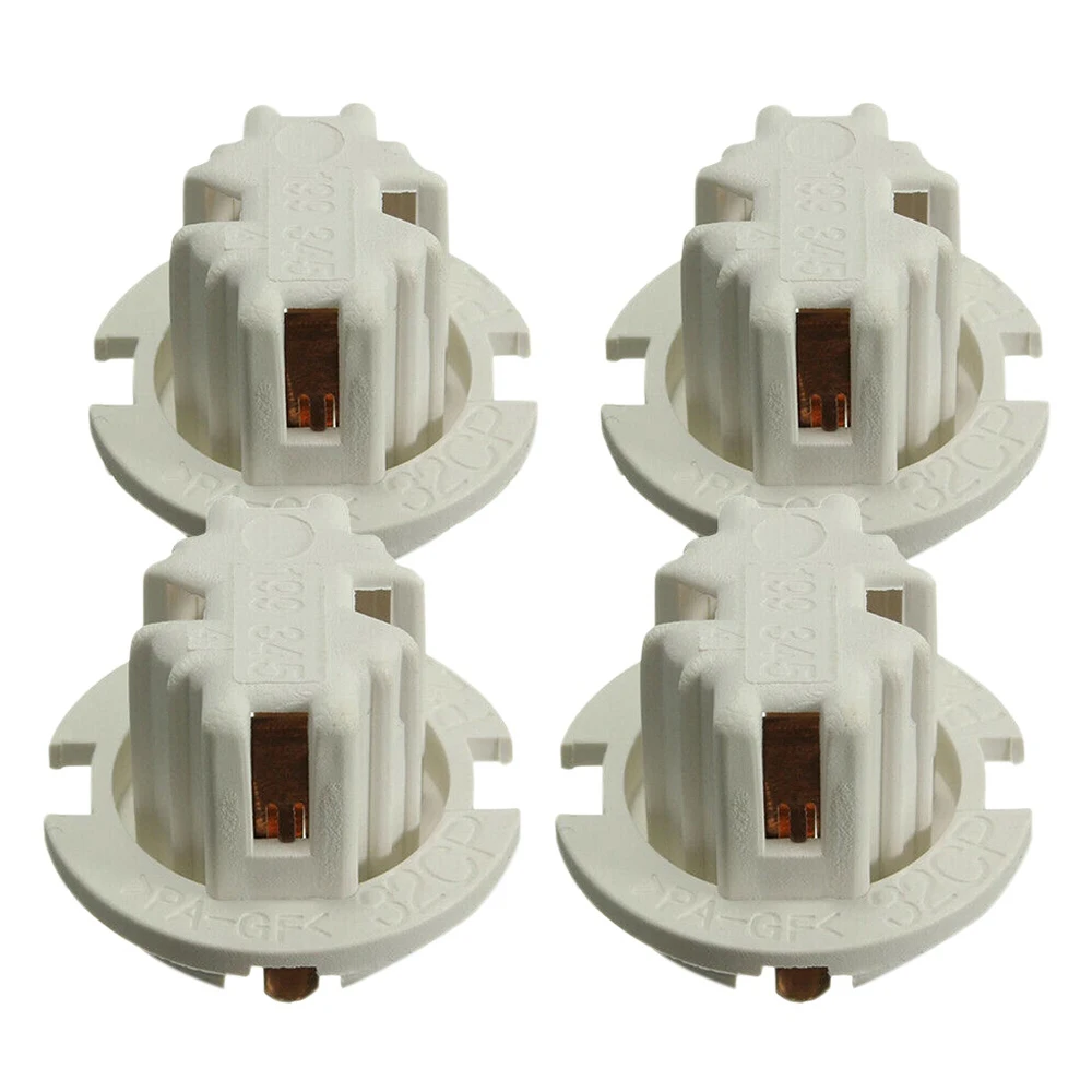 

4 Pcs Car Auto Rear Tail Light Lamp Bulb Socket Holder for-BMW 7 Series X5 E53 E70 E65 X3 E83 White