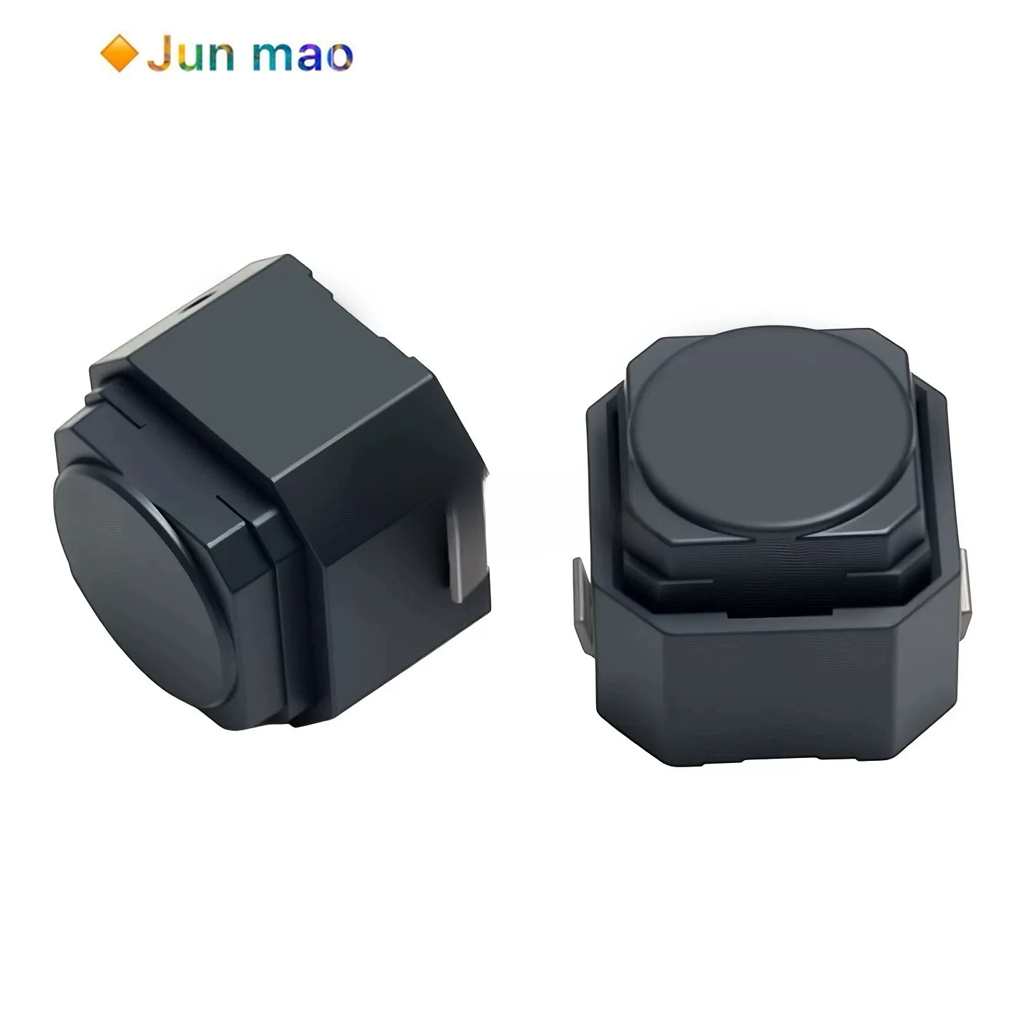 10pcs Silent button 6 * 6 * 5mm patch two foot silicone button switch, light touch micro motion car waterproof and dustproof