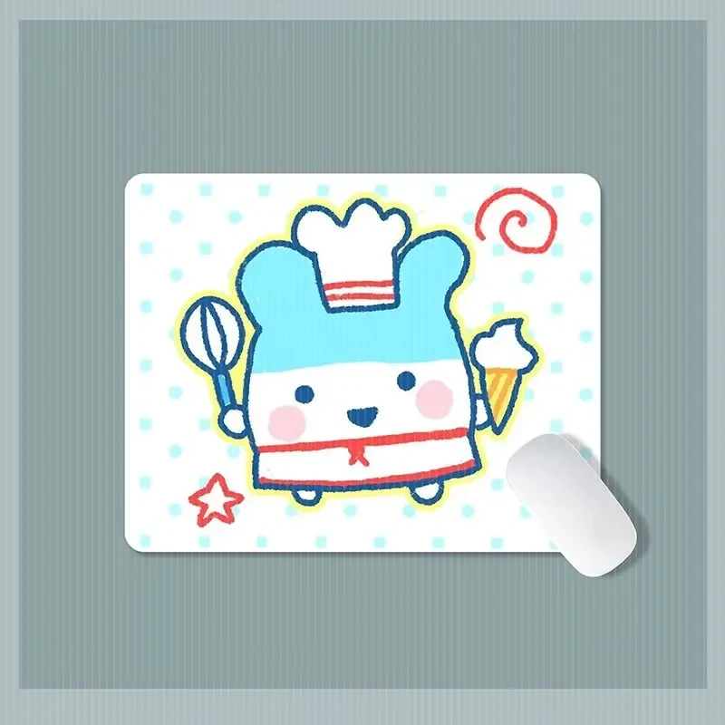 Japan Cartoon Kawaii süße Cartoon Student Glas Mauspad |   Design-Büro-Schreibtischunterlage für Keyboard Gaming, kreatives Dekor