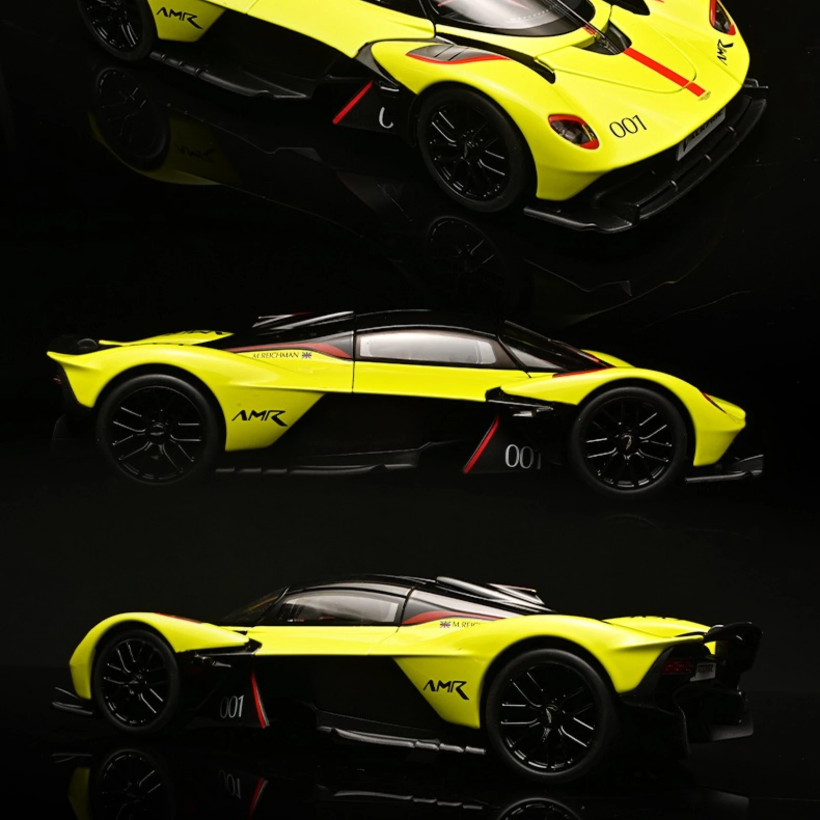 1:18 Valkyrie Metalowy Model Samochodu z Odlewu, Pojazdy Zabawkowe, Metalowy Model Samochodu, Dźwięk i Światło, Kolekcja, Zabawka dla Dzieci