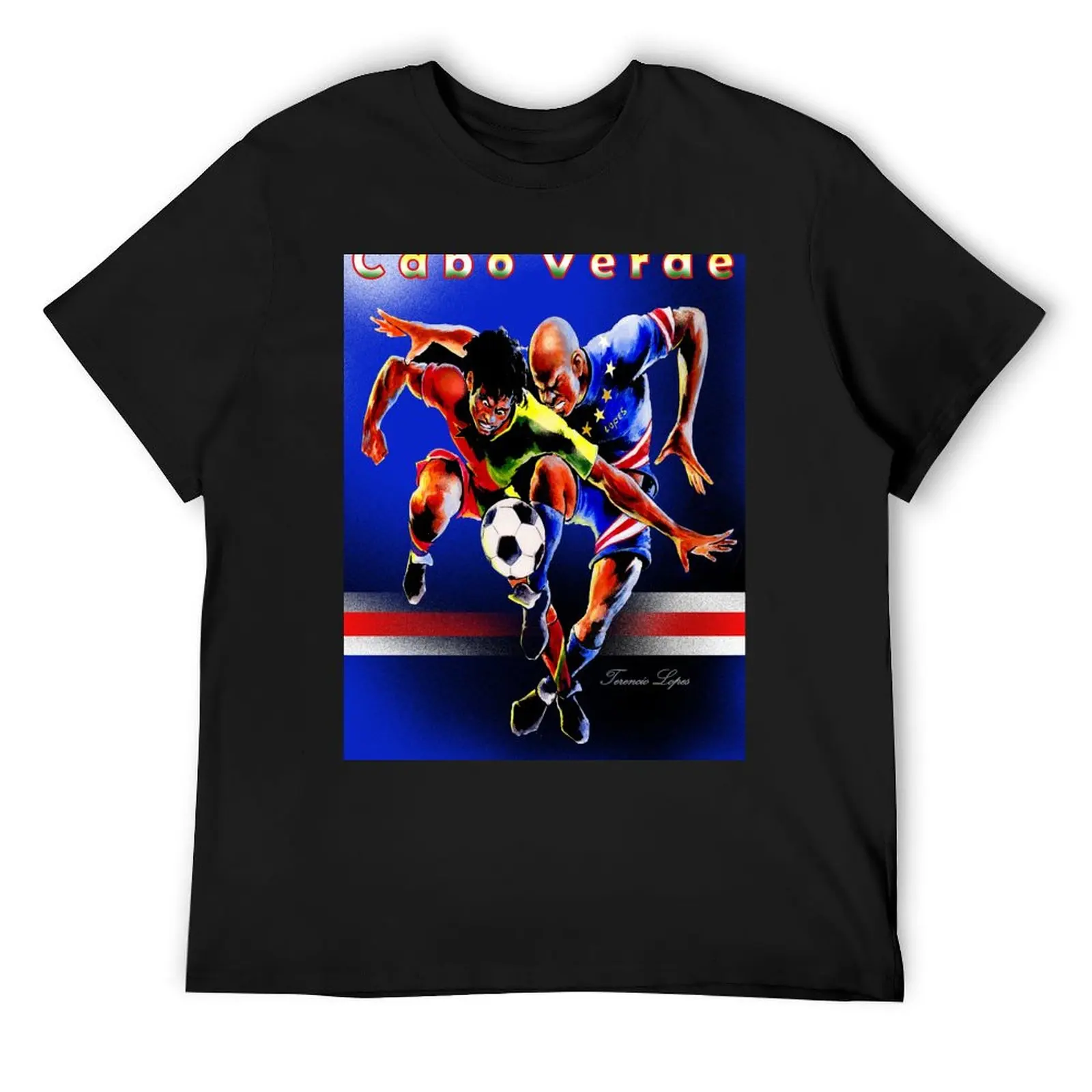 Cape Verdean soccer players T-Shirt vintage t shirts kawaii clothes tees quick-drying clothing for men