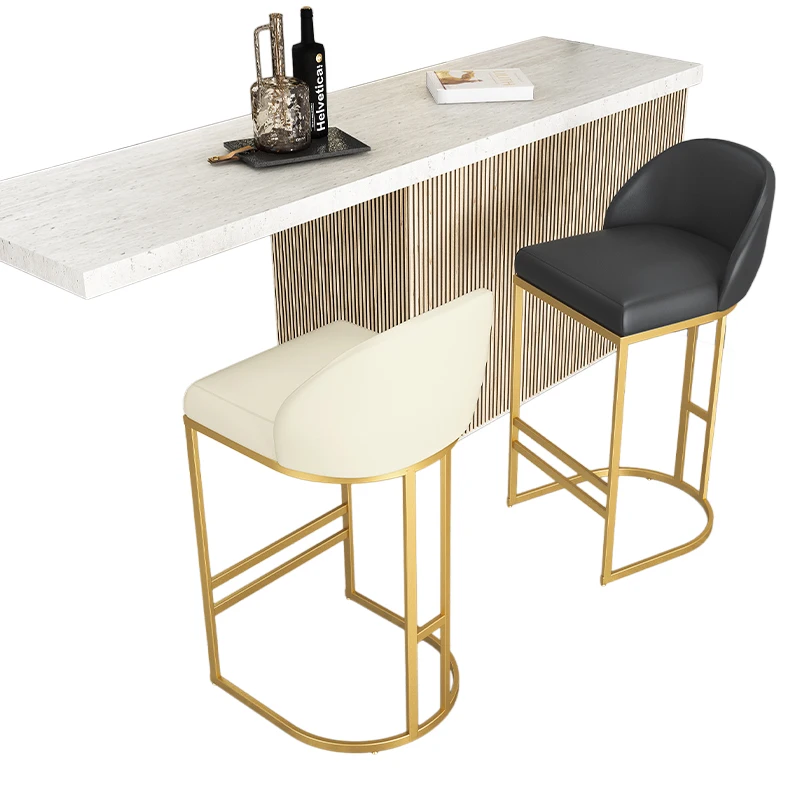 Bar Chair Modern Minimalist High Bar Stool Home Back Bar Chair Front Desk Chair
