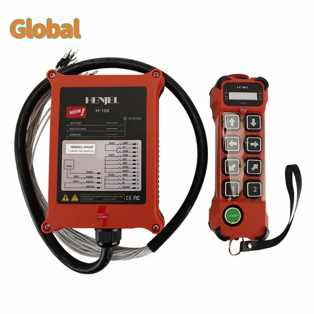 H108 8 buttons single speed Industrial Wireless Radio Crane Remote Control switches Hoist overhead bridge Crane lift Control