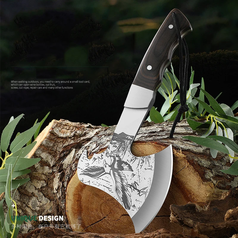 

Outdoor Axe Eagle Head Hand Axe Multipurpose Woodworking Axe Car Tool Fire Axe Camping Axe Knife Chopping Axe