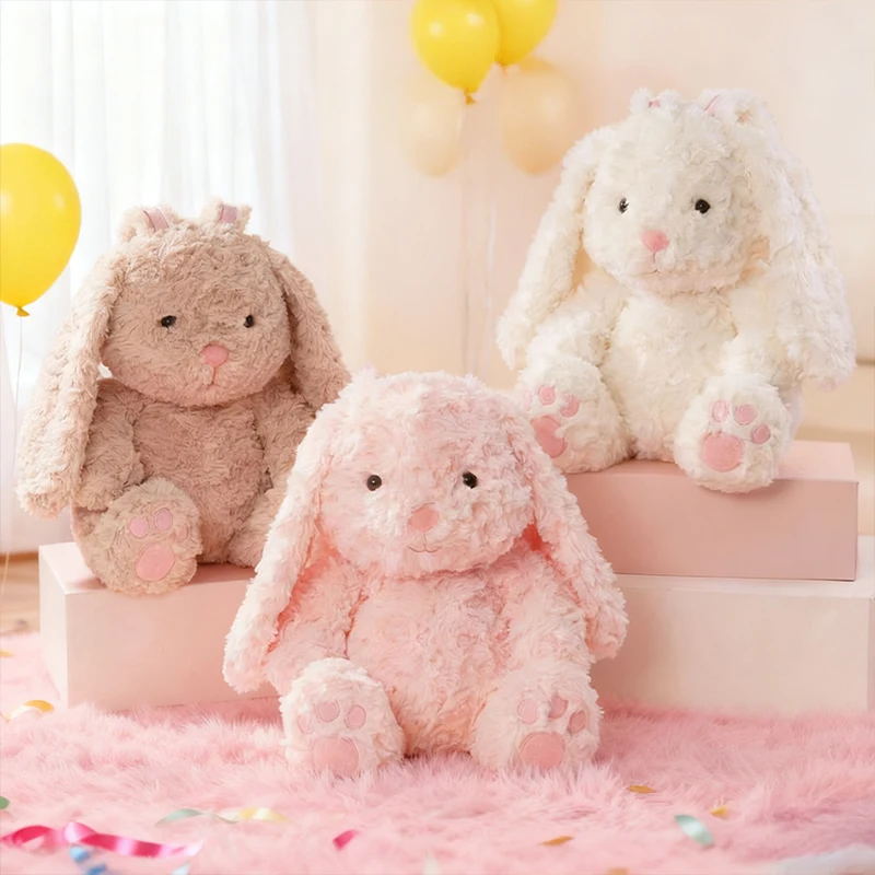 

Lolicat Kawaii Арабель кролик плюшевая кукла животное кукла с двумя белыми ушками подарок Хэллоуин для детей и девочек игрушка на день рождения