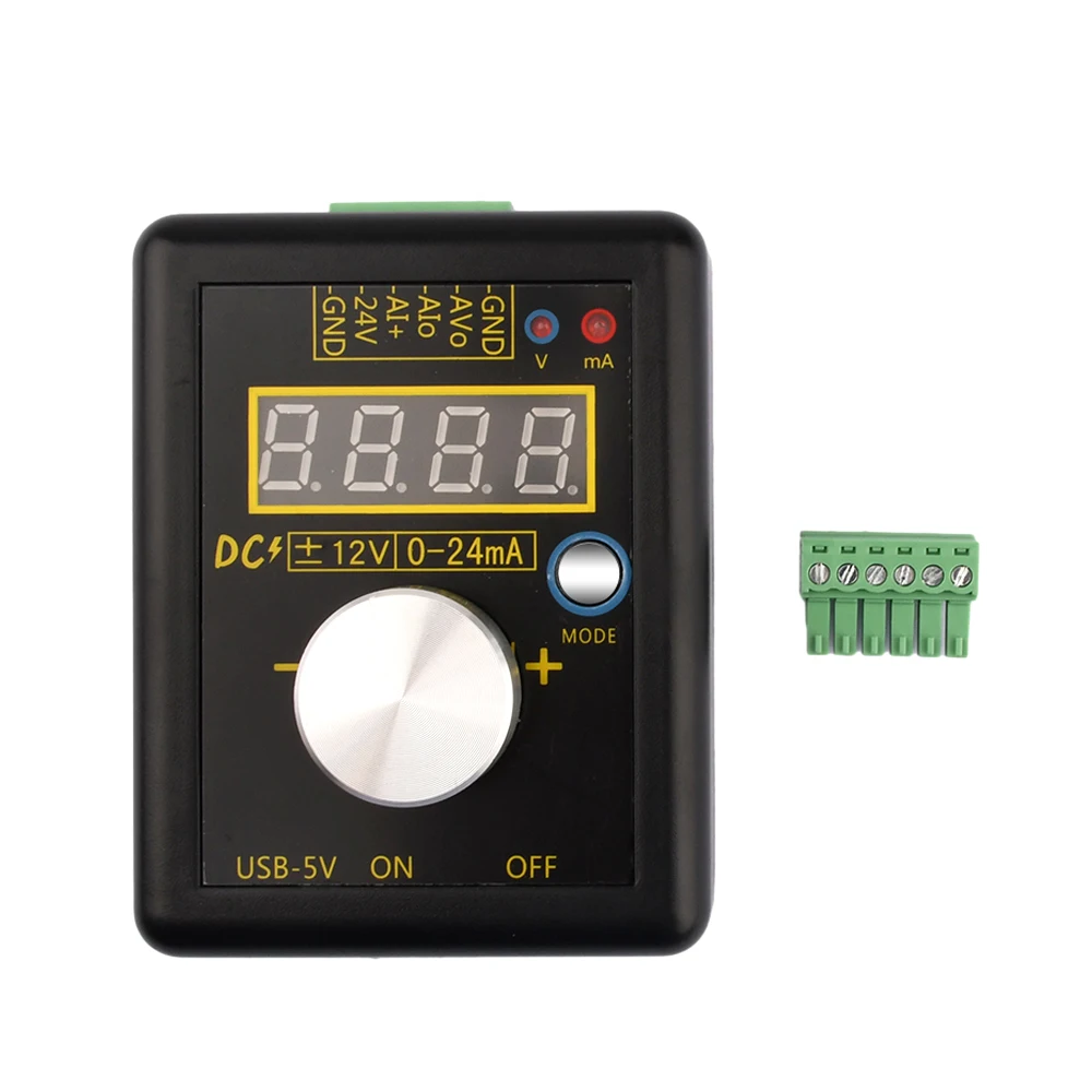 High-precision Handheld 0-10V/0-4-20mA Analog Voltage and Current Signal Generator Calibrator