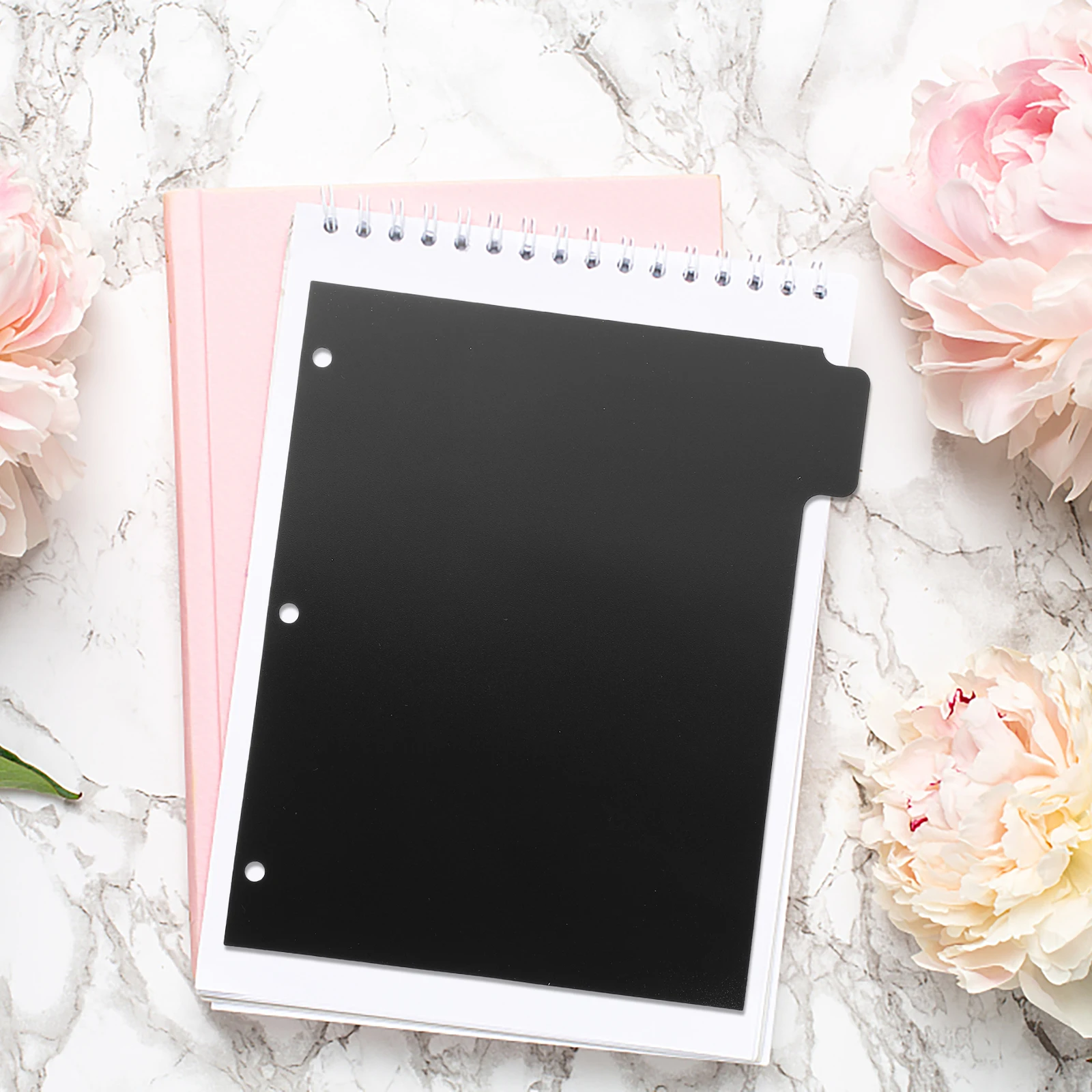 

5 Sheets Clear Binder Dividers with Tabs for 3 Ring Binder Page Divider Organizer for School Office Notebook Document Management