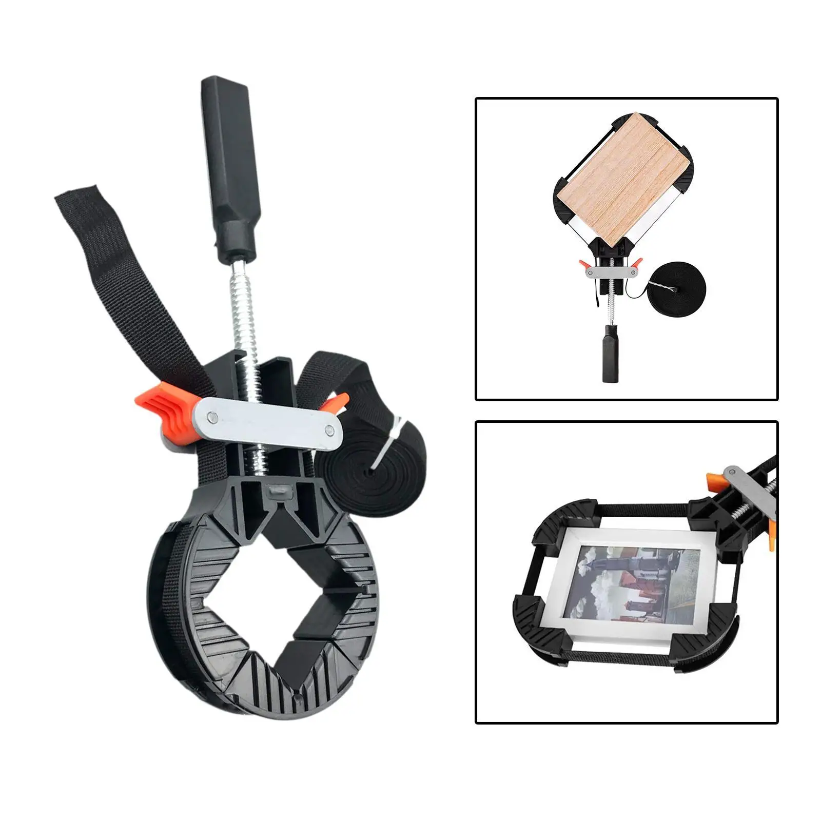 Band Clamp Comfortable Woodworking Frame Clamping Strap Holder Easy to Use Strap Clamp Belt Clamp Picture Frame Clamp for Round