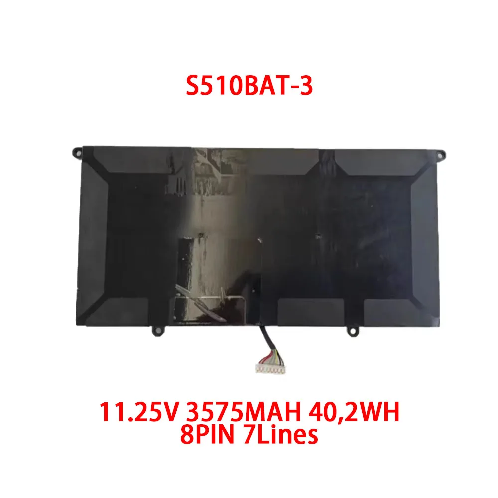 6-87-S51ES-41E00 41E01 41E02 11.25V 3575MAH 40,2WH 8PIN 7Lines Battery For CLEVO S510 S51ES S510BAT-3 BT3107-B New