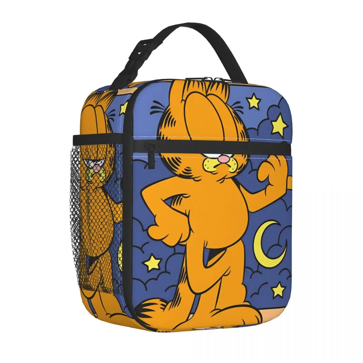 غارفيلد التارو بطاقة القط معزول حقيبة الغداء مانعة للتسرب حاوية الغداء حقيبة للحفاظ على البرودة حمل علب الاغذية مكتب في الهواء الطلق بينتو الحقيبة