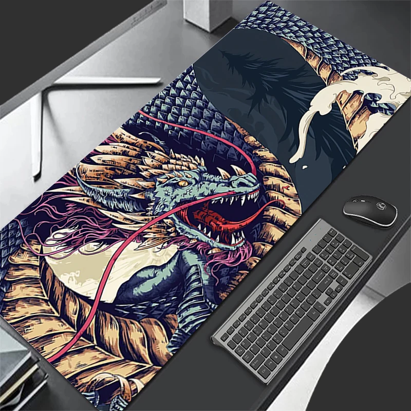 Mousepad Pattern Game Pad Rubber Cartoon Mouse Pad PC Accessories Desk Mat Non Slip Office Table Mat Gamer Dragon Keyboard Pad