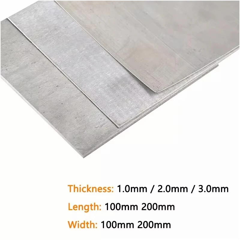 1/2 Stück AZ31B Magnesiumlegierung dünne Blechplatte 1,0 mm 2,0 mm 3 mm dicke flache Metallplatte Größe 100 x 100 mm 100 x 200 mm 200 x 200 mm