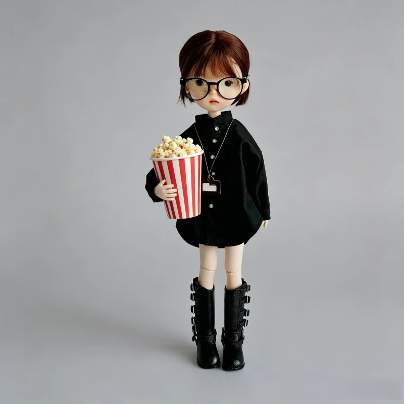 For OB22/24 Doll Handmade Korean Style Oversize Shirt For Azone 1/6 BJD Blythe Dolls Outfit Clothes view 3