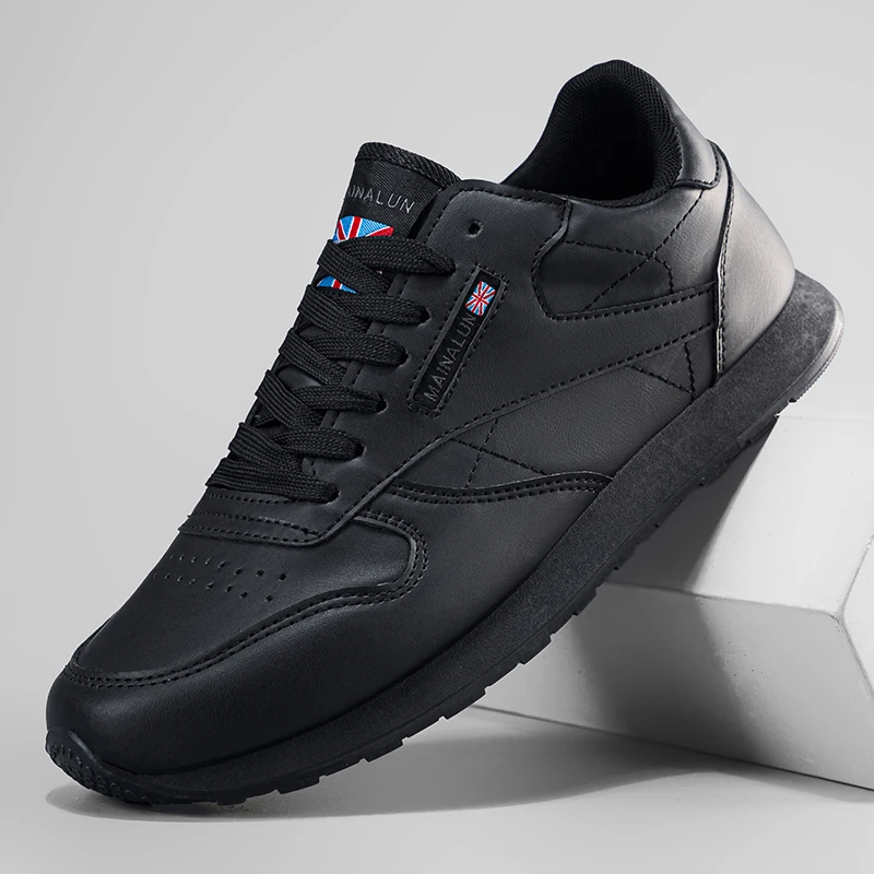 Men's Casual Sports Shoes, White Sneakers, Solid Color Classic, Comfortable and Stylish, Suitable for Walking, Outdoor Training