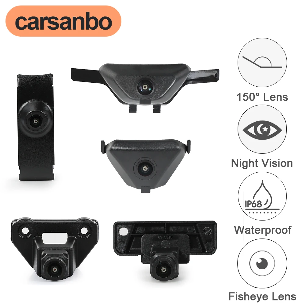 Carsanbo For Buick GL8 2017 2020 2023 Vehicle Front Parking Camera CVBS AHD Optional 150° Fisheye Lens Waterproof Night Vision