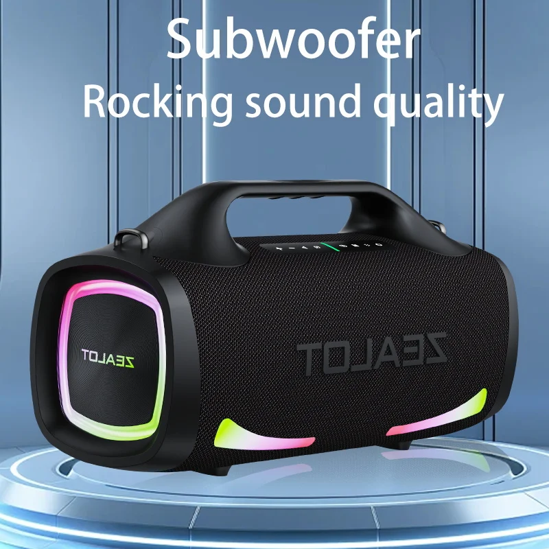 ZEALOT S79 ポータブルワイヤレススピーカー ZEALOT S79 100W Bluetooth Portable Speaker Waterproof - Walmart.com