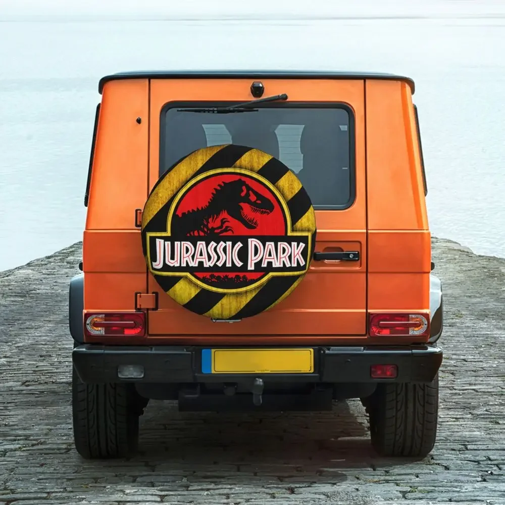 Maßgefertigter Jurassic Park Reserverad-Schutz 4WD 4x4 RV Sci-Fi Dinosaurier für Toyota RAV4 Prado 14" 15" 16" 17" Zoll – Detail 30