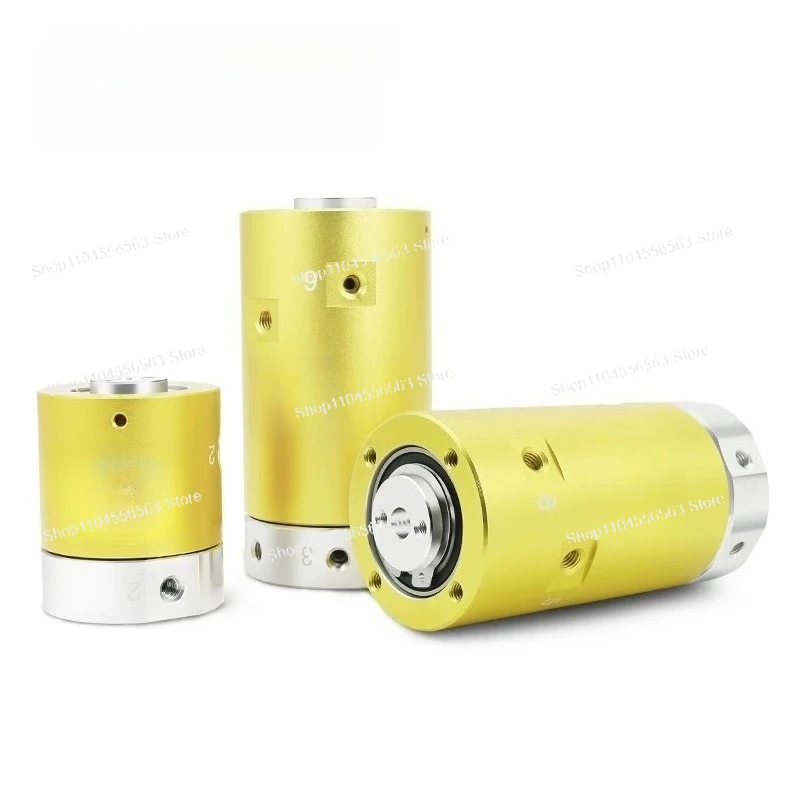 

Pneumatic rotary joint hollow 3-way high-speed slip ring pneumatic path cylinder ventilation distribution loop
