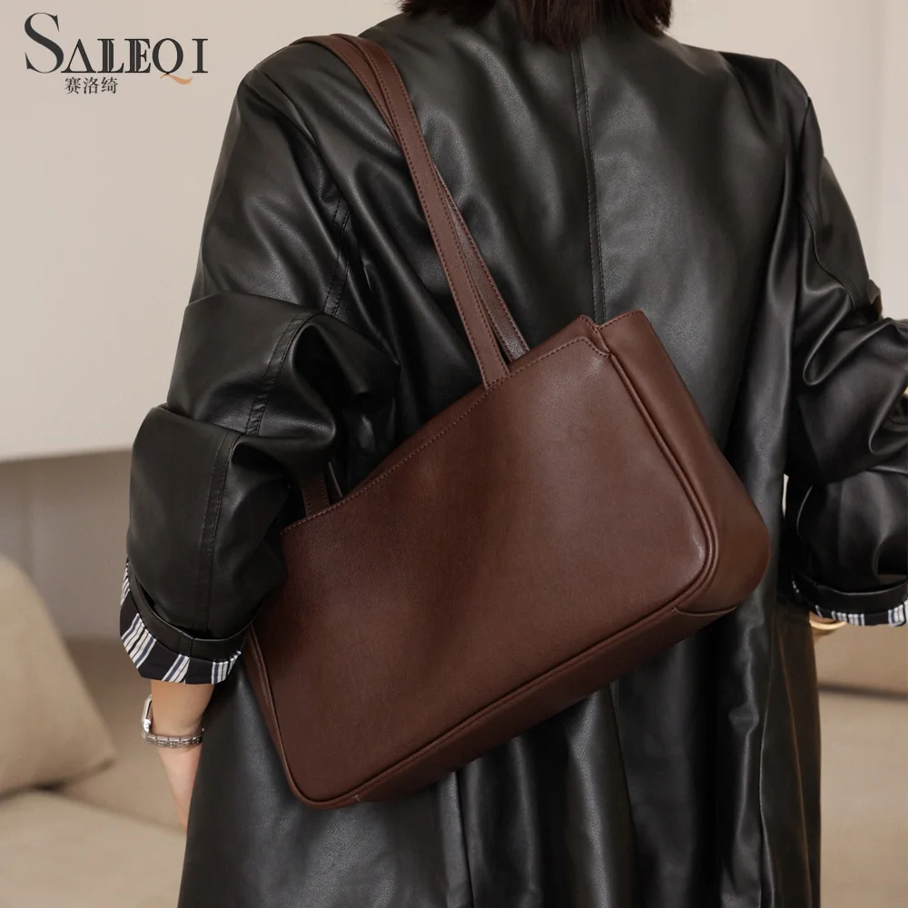 

Genuine Grade Cow Leather Female Shoulder Crossbody Underarm Bags Luxury Designer Brand Women Tote Ladies Handbag for Woman New