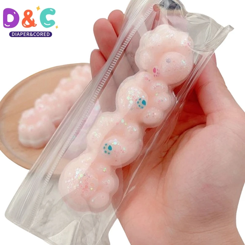 1Pcs Water Sensation Rebound Soft Quadruple Cat Paws Toys Slow Rebound Decompression Toy Reduce Stress Kids Toys Gifts