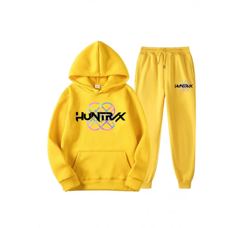 2025NewKPop Demon HuntersHunter x Hunter Conjunto de moletom unissex estampado estilo europeu e americano