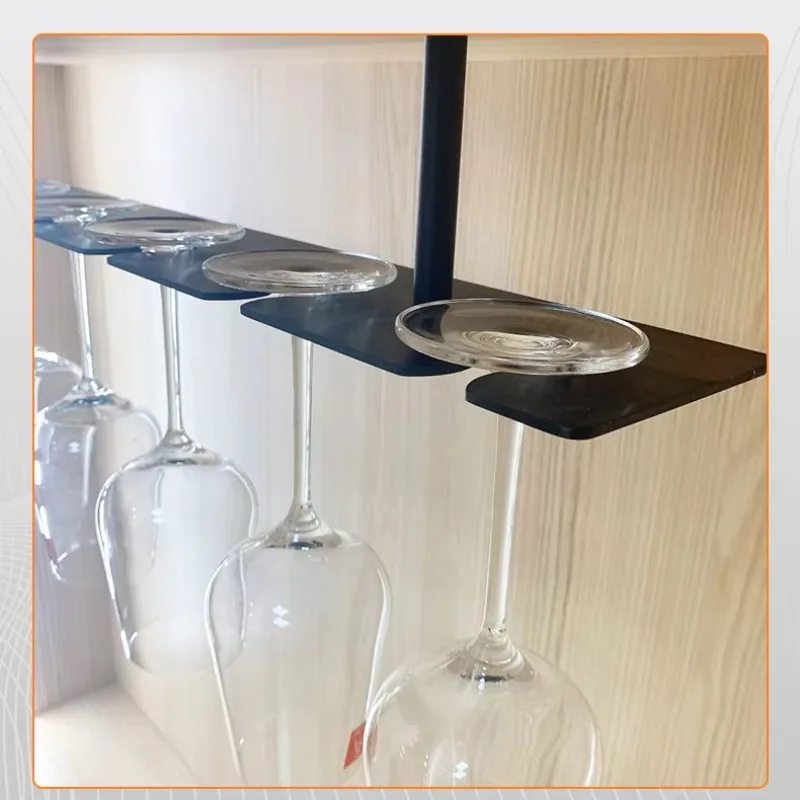 

Wine glass holder Black aluminum alloy hanging wine glass holder