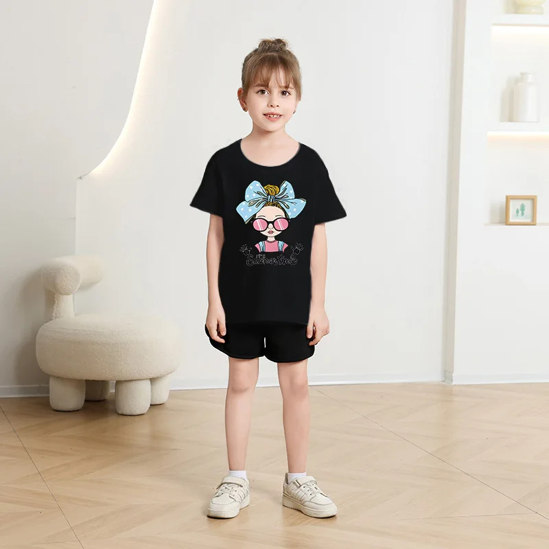 Summer New Children's Short Sleeve T-shirt Boys and Girls Fashion Crew-neck Top Baby Half Sleeve Modal Fabric Clothes