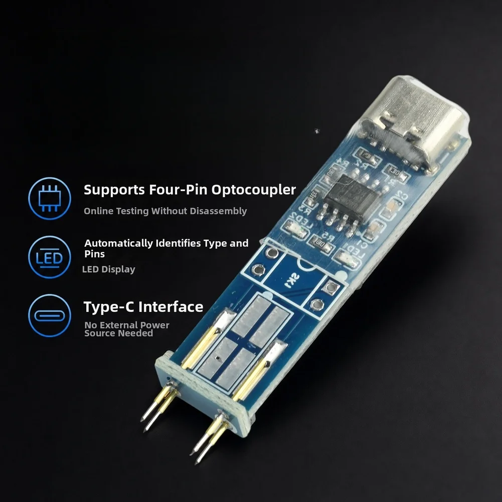 Optocoupler Tester Online Testing Tool For 4 Pin Optocouplers With LED Display Suitable For Electronic Maintenance
