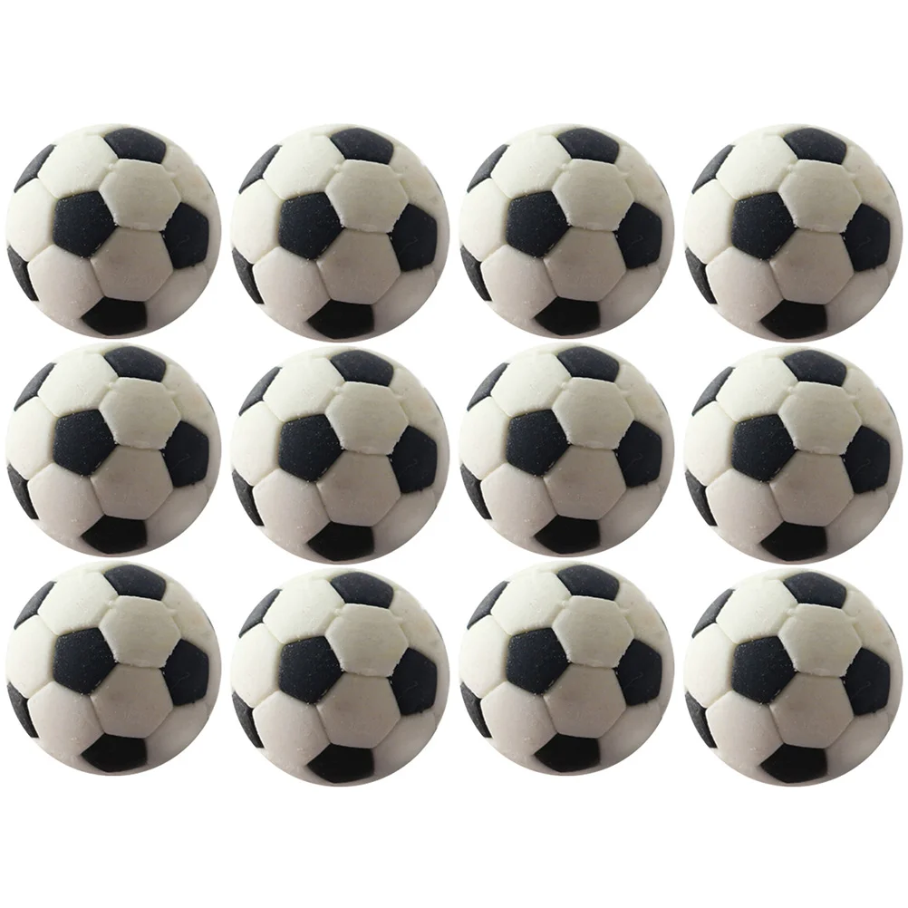 12 Pcs Dollhouse Miniature Food Play Empty Cup Water Model Accessories Soccer Props Ball Decorations Rubber Balls