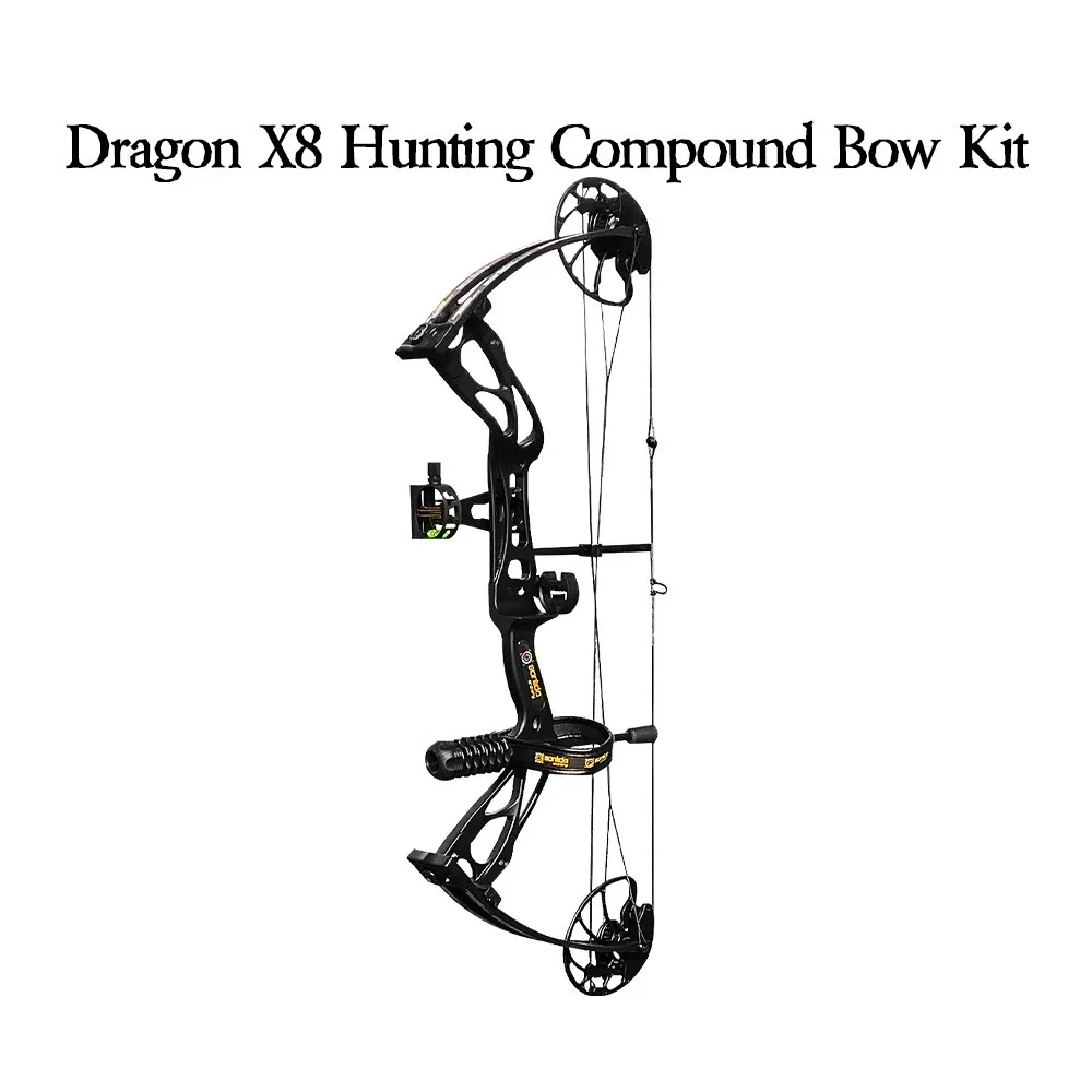 

Sanlida Dragon X8 Hunting Compound Bow Kit Adjustable Draw Length Weight Archery Shooting Outdoor Sports