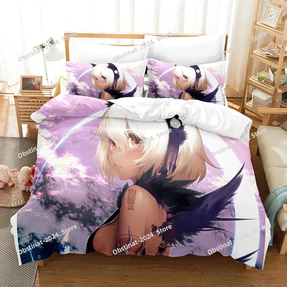 Black Rock Shooter Duvet Cover Single Double Size For Boys Girls Fashion Bedroom Decor Anime Bedding Set Soft Home Textile