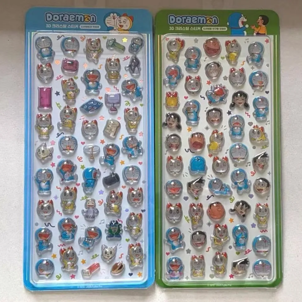 

3D solid crystal stickers for children's Doraemon handheld account decoration popular item