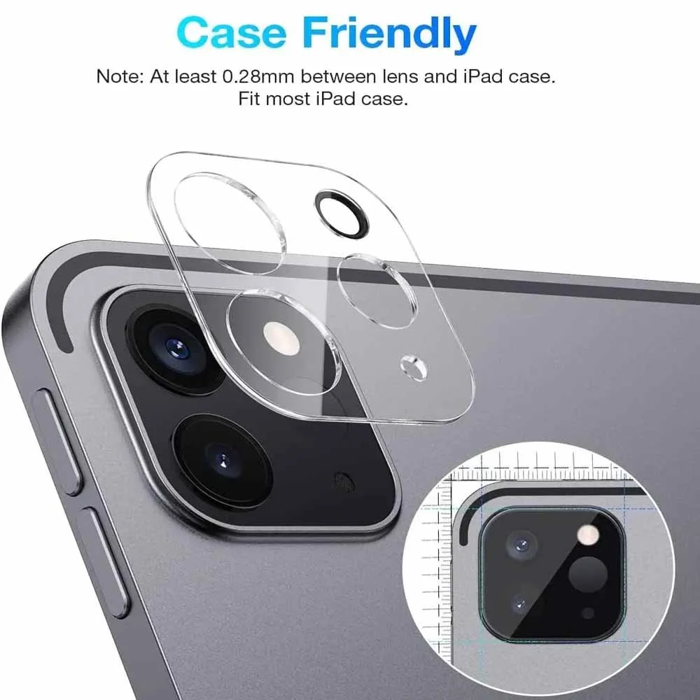 3PCS 3D Back Camera Lens Tempered Glass For iPad Pro 13 11 Screen Protector Protective Film For Apple iPad Pro 13 Pro13 (2024)