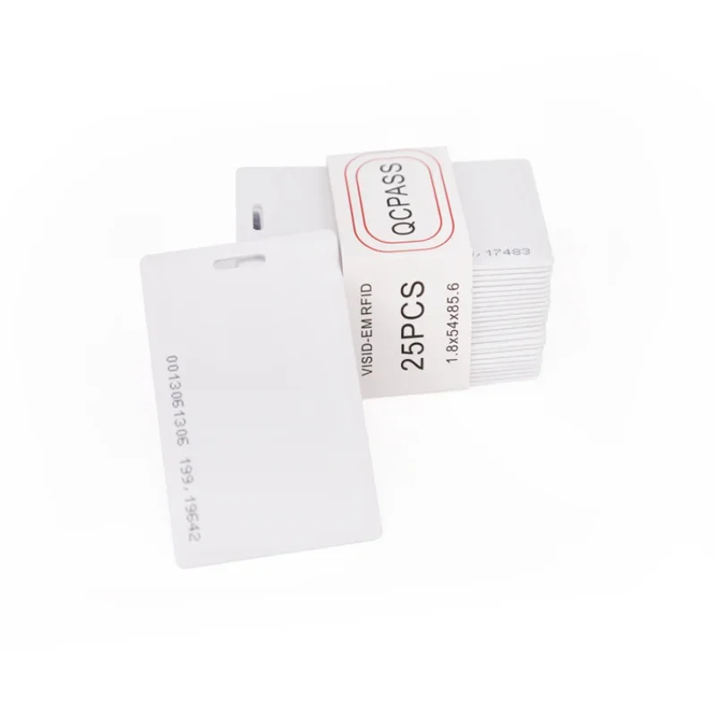 100 Pcs TK4100 RFID 125khz EM4100 ID Tag Clamshell Access Control Card 1.8mm Proximity Chip Not Rewriteable ID Tag Read Only