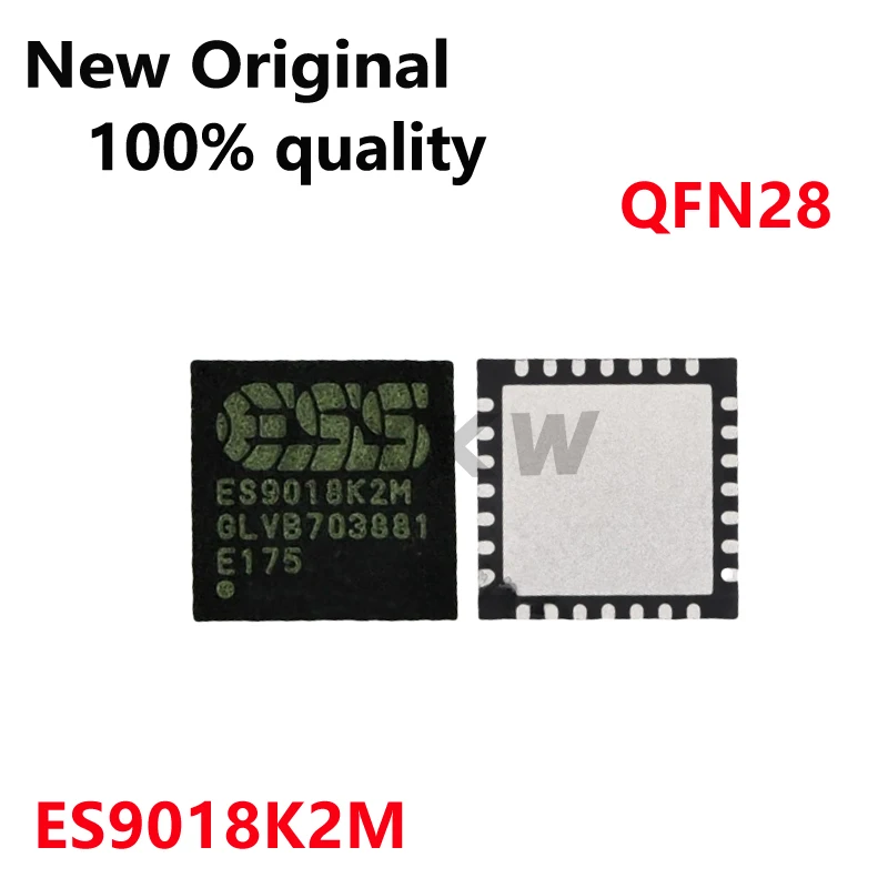 2-10/PCS New Original ES9018K2M QFN28 Audio conversion Audio decoding chip In Stock