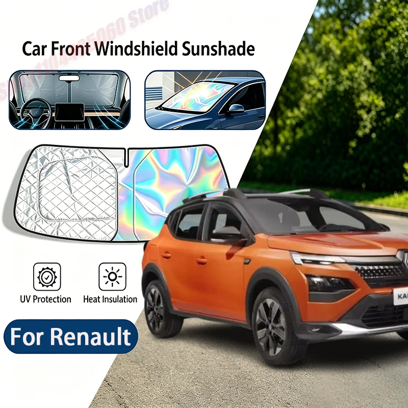 

For Renault Kardian 2023-2026 2024 Hatchback Car Sun Visor Auto Front Windshield Sunshade Heat Insulation Summer Accessories