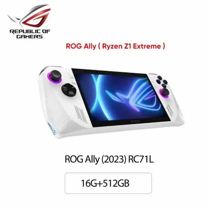Asus rog-ゲームコンソール、ラリーrc71l、amd ryzen™Z1 Extreme-EU