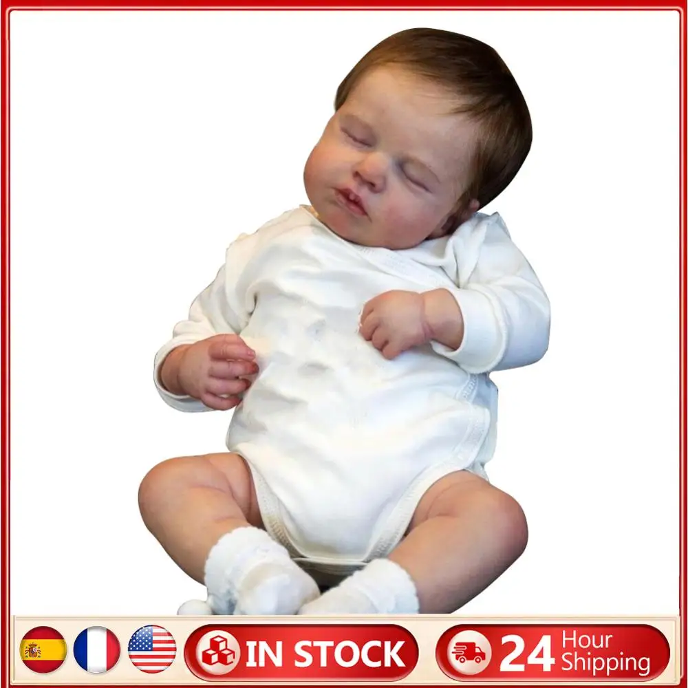 

Dolls Teaching Aids with Brown Hair Dress Up Dolls Set 49CM Photography Simulation Dolls for Children Gifts Baby Companion Toys