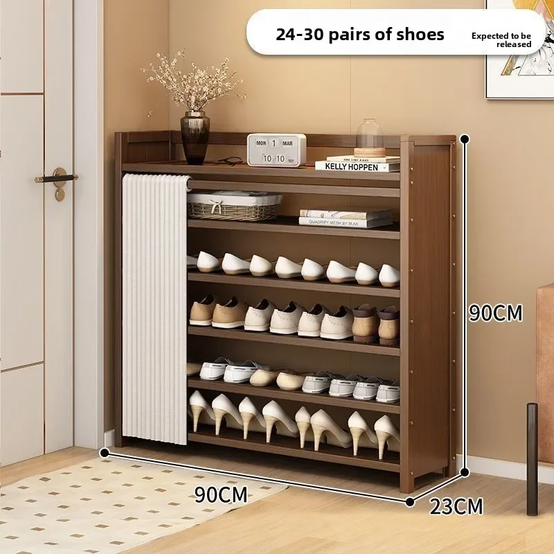 Multi-functional Folding shoe rack installation-free integrated dustproof large-capacity storage shoe rack