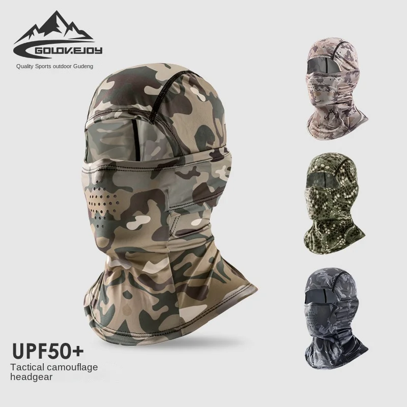 

Summer Camouflage Tactical Headwear for Men Outdoor Fishing Motorcycle Ice silk Breathable Sunscreen Riding Mask