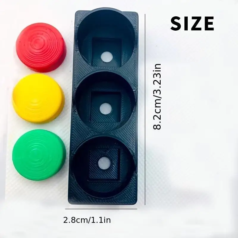 Verkehrslicht-Stressabbau-Clicker Tragbares Druck-Fidget-Spielzeug Niedliche Schreibtisch-Dekoration für Weihnachten und Neujahrsgeschenk – Detail 3